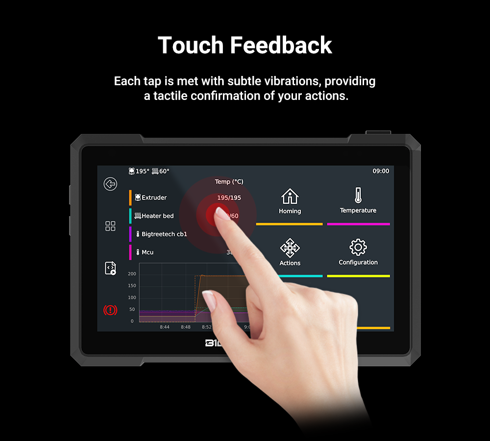 BIGTREETECH Pad 7 IPS Dokunmat - Klipper Pad 7 Inch incelemesi ve fiyatı